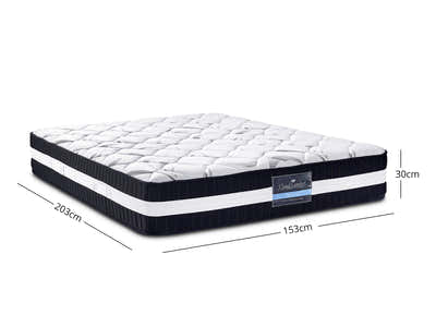 DS Heloise Bed with Euro Top L30 Mattress Combo - Queen