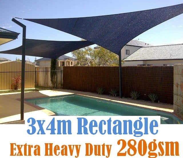 Shade sail D 3x4m BLACK