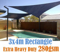 Shade sail D 3x4m BLACK