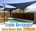 Shade sail D 3x6m BLACK