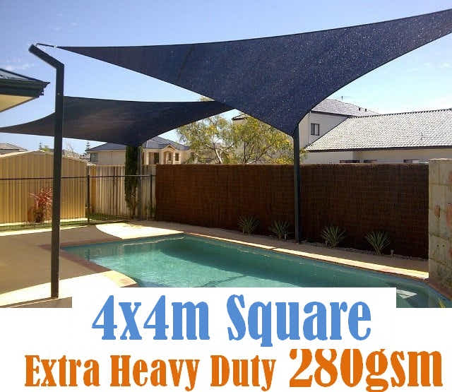 Shade sail D 4x4m BLACK
