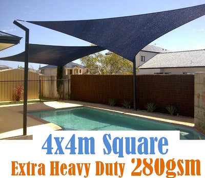 Shade sail D 4x4m BLACK