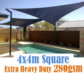 Shade sail D 4x4m BLACK