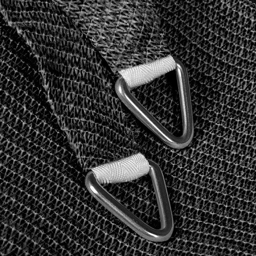 280Gsm Hdpe Shade Sail 3X3X3M Black triangle