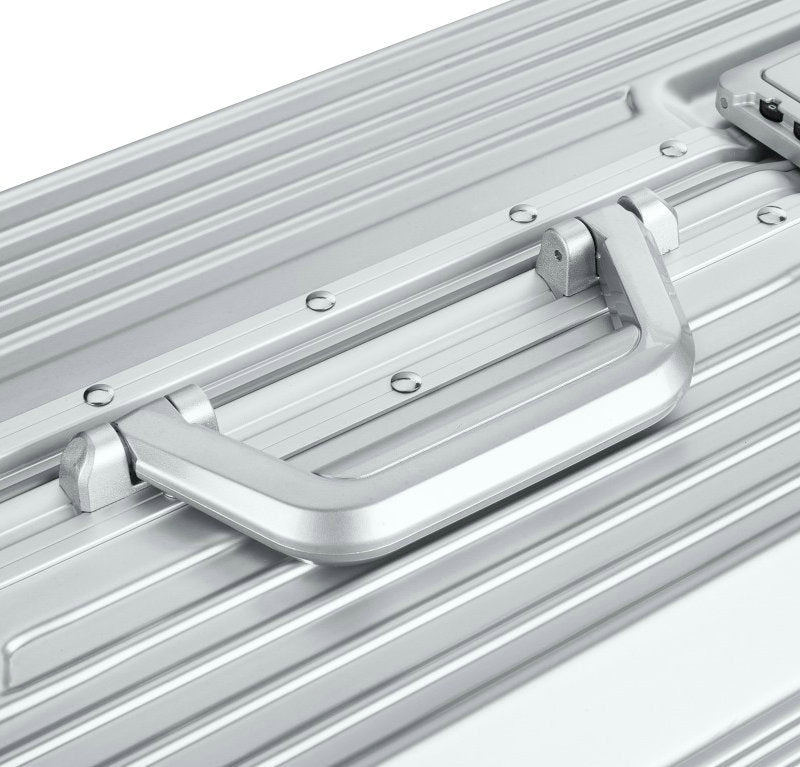 2PC Aluminum Luggage Set - Silver