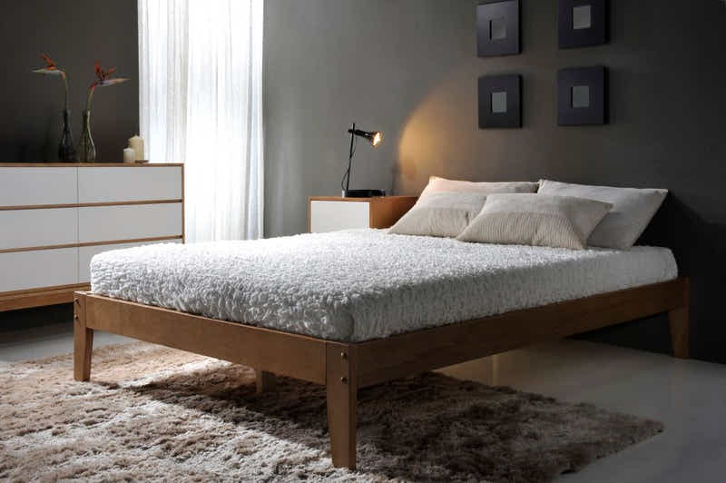 Sovo Bed Frame Oak - King Single