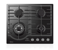 Midea 60cm Gas Cooktop Black Tempered Glass With Timer