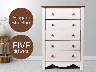 Walden 5 Drawers Chest x 2