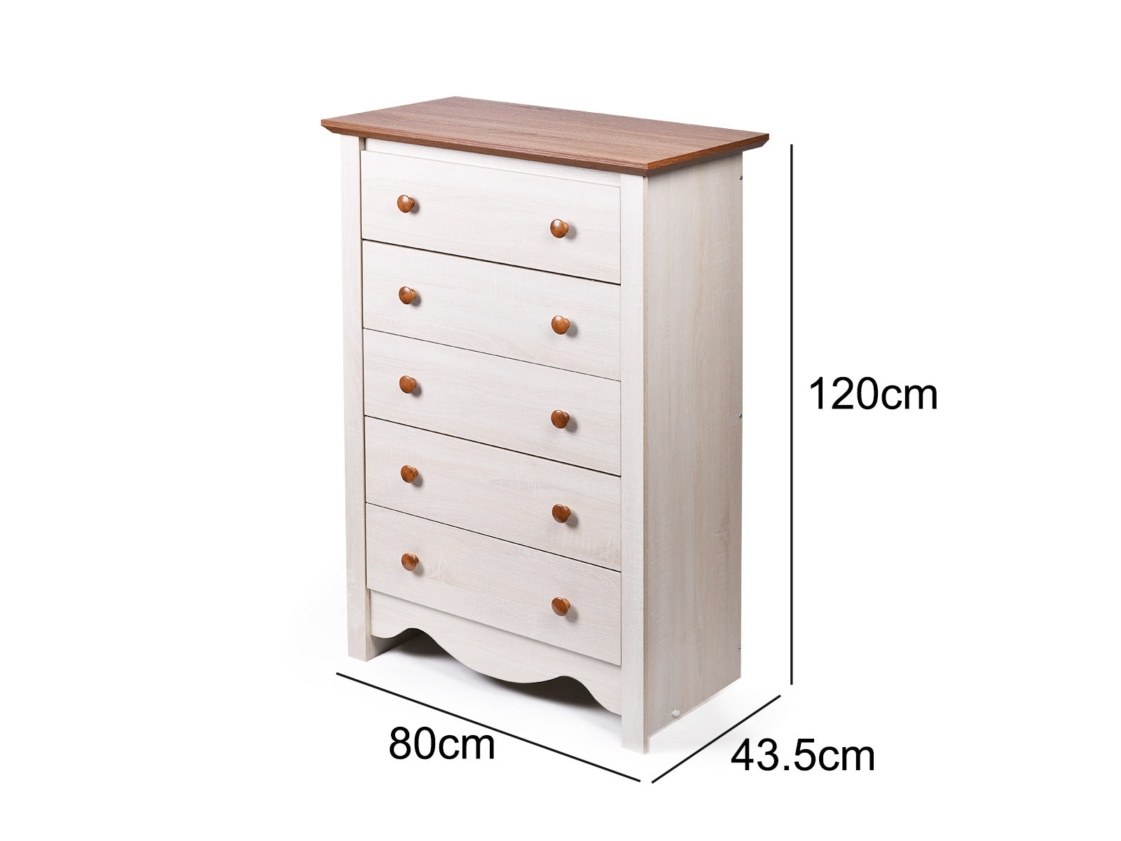 DS Walden 5 Drawers Chest x 2