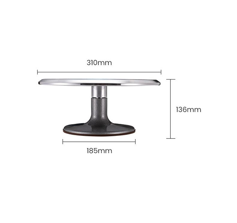 DS BS Aluminum Alloy Revolving 12 Cake Turntable
