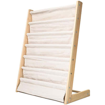 DS BS 6 Tier Wooden Kids Book Rack Organizer