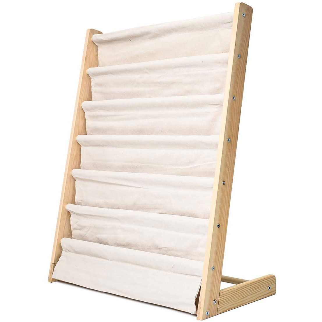 DS BS 6 Tier Wooden Kids Book Rack Organizer