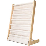 DS BS 6 Tier Wooden Kids Book Rack Organizer