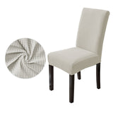 DS BS 4 Pack High Stretch Seat Chair Slipcover - White