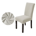 DS BS 4 Pack High Stretch Seat Chair Slipcover - White