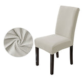 DS BS 4 Pack High Stretch Seat Chair Slipcover - White