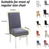 DS BS 4 Pack High Stretch Seat Chair Slipcover - White