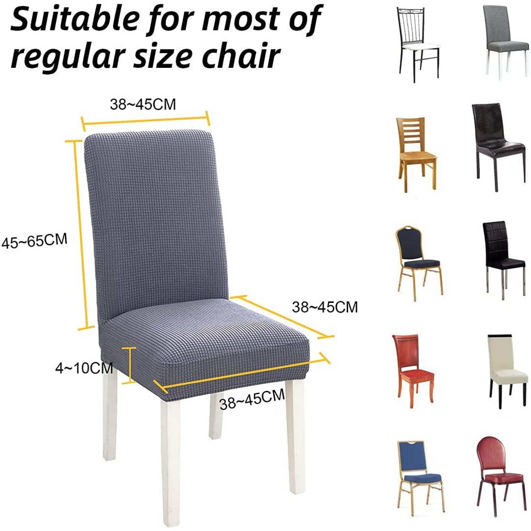 DS BS 4 Pack High Stretch Seat Chair Slipcover - Black