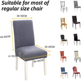 DS BS 4 Pack High Stretch Seat Chair Slipcover - Black