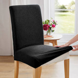 DS BS 4 Pack High Stretch Seat Chair Slipcover - Black