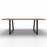 DS BS Set of 2 Steel Trapezoid Shape DIY Table Bench Legs 72cm-Black