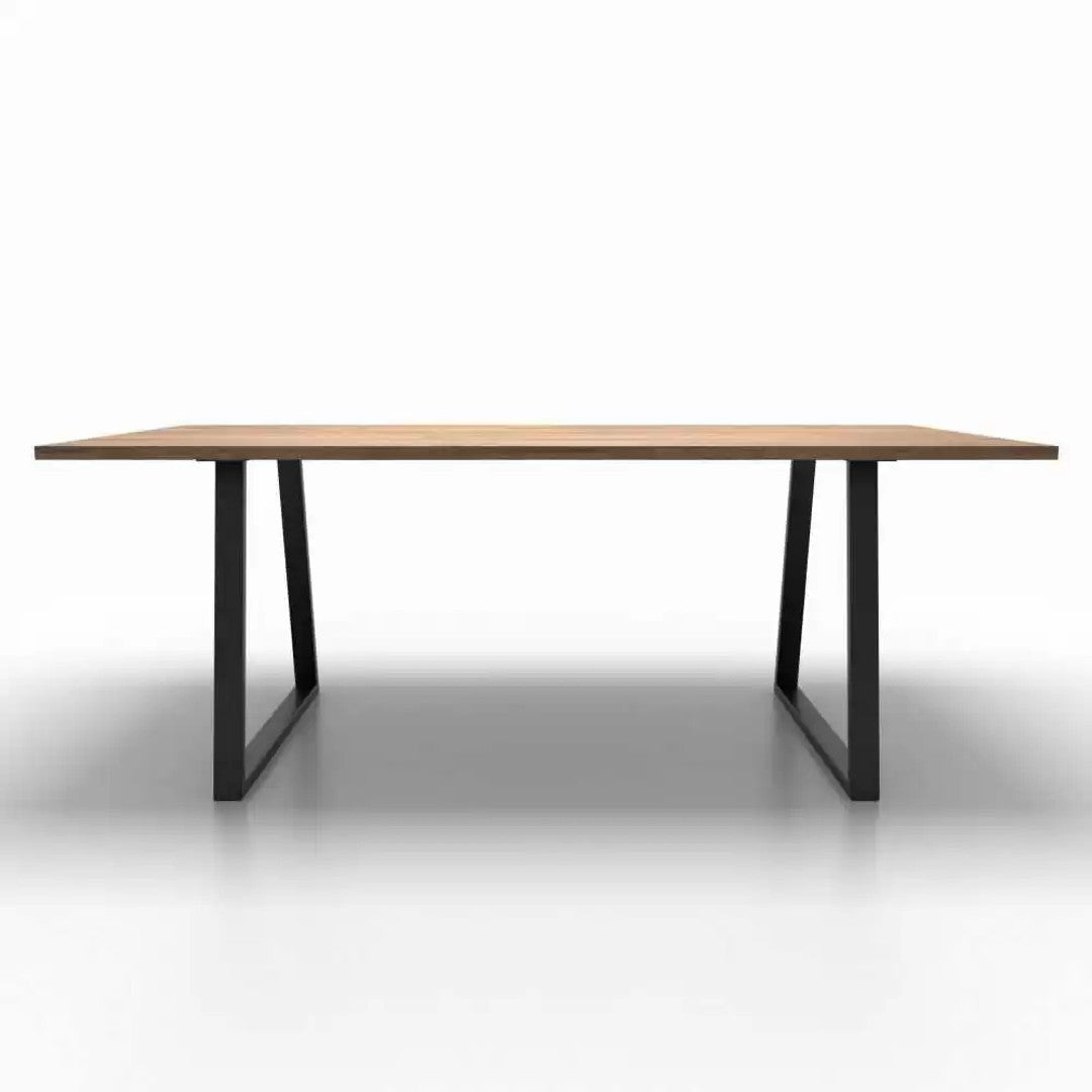 DS BS Set of 2 Steel Trapezoid Shape DIY Table Bench Legs 72cm-Black