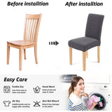 DS BS 4 Pack High Stretch Seat Chair Slipcover - Blue