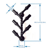 Pipe Wine Rack Wall Mounted 6-bottle Holder