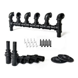 Pipe Wine Rack Wall Mounted 6-bottle Holder