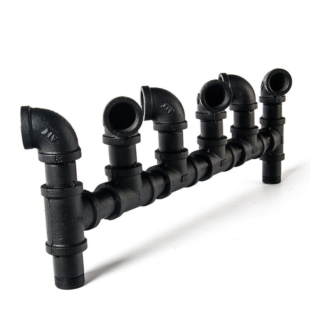 Pipe Wine Rack Wall Mounted 6-bottle Holder