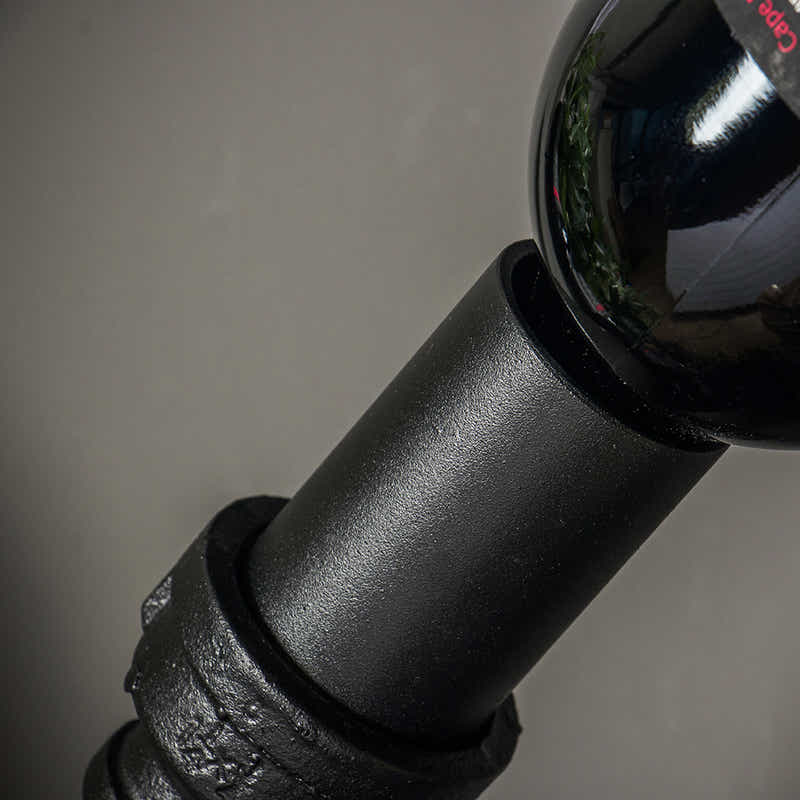 Wall-Mounted Pipe Wine Rack - 6 Bottle Holder