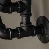 Pipe Wine Rack Wall Mounted 6-bottle Holder