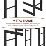 DS BS Firewood Rack Wood Storage Rack - 150??80??25cm