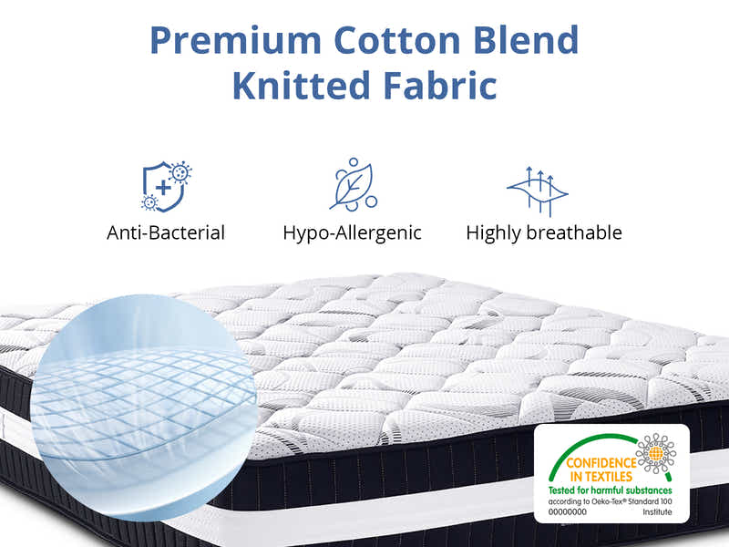 DS Hernan Bed with Euro Top L30 Mattress - Queen