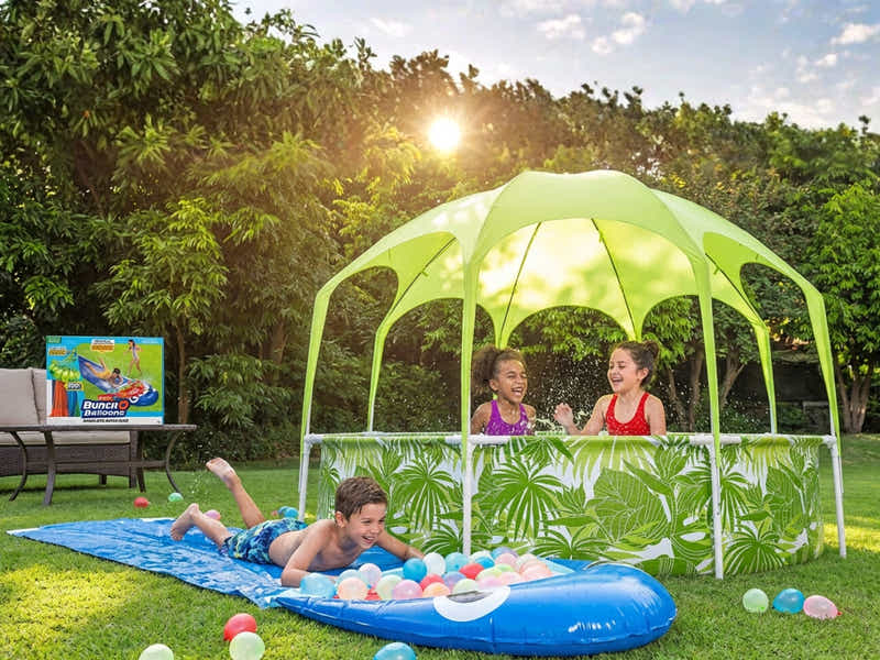 BestwaySplash-in-Shade Play Pool + ZURU Shark Slide