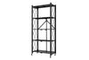 DS BS Foldable 5 Tier Kitchen Trolley Shelving Unit with Wheels