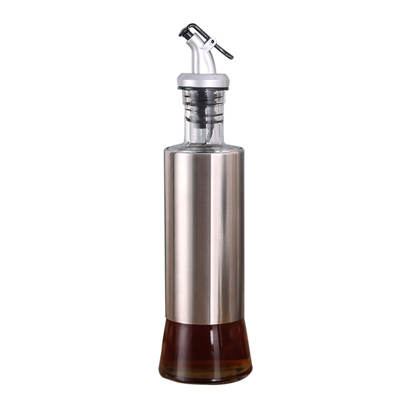 DS BS Stainless Steel Kitchen 3Pc Oil Sauce Dispenser Bottle Set