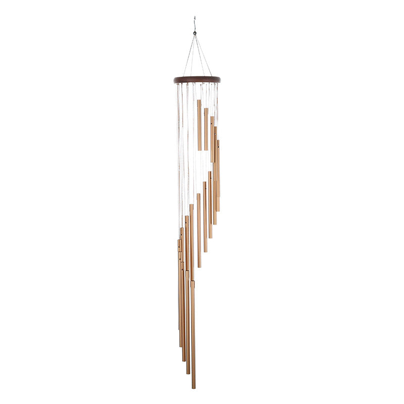 DS BS 18 Aluminum Alloy Tubes Large Wind Chimes-Golden