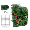 DS BS 10 Pack Vertical Planter Wall Hanging Flower Pots with Steel Rack