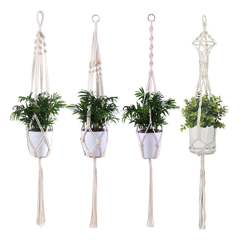 DS BS 4 Pack Simple Design Indoor Planter Hanging Rope-Type B