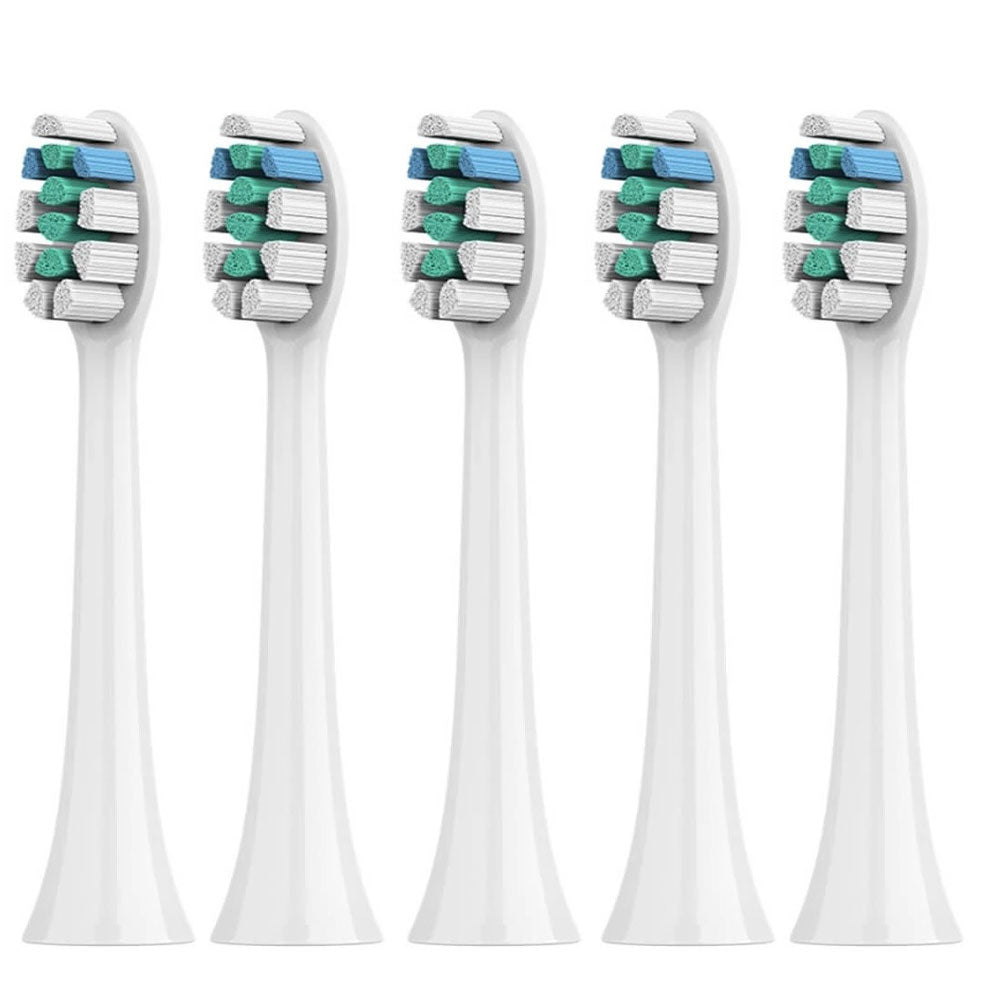 DS BS 5pcs Replacement Toothbrush Heads for Philips Sonicare-Standard White