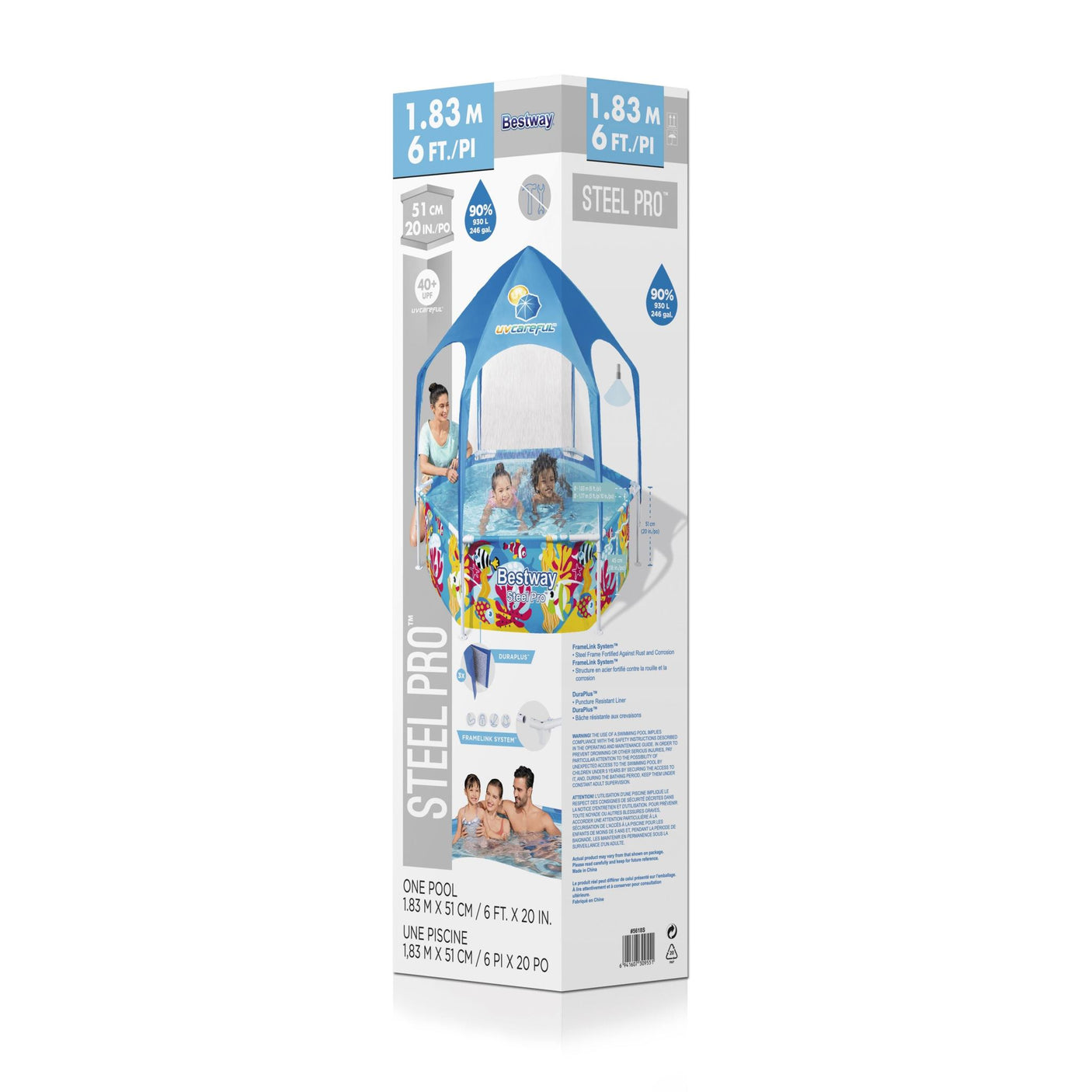 Bestway Splash-in Shade Play Pool 1.83x0.5m