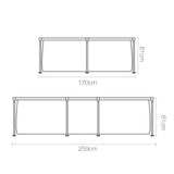 DS Bestway Steel Pro Pool 2.59 x 1.7 m