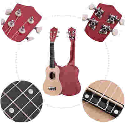 DS BS 21 inch Ukulele Basswood Acoustic Mini Guitar-Black