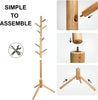 DS BS Solid Wood Coat Rack 8 Hook - Wood