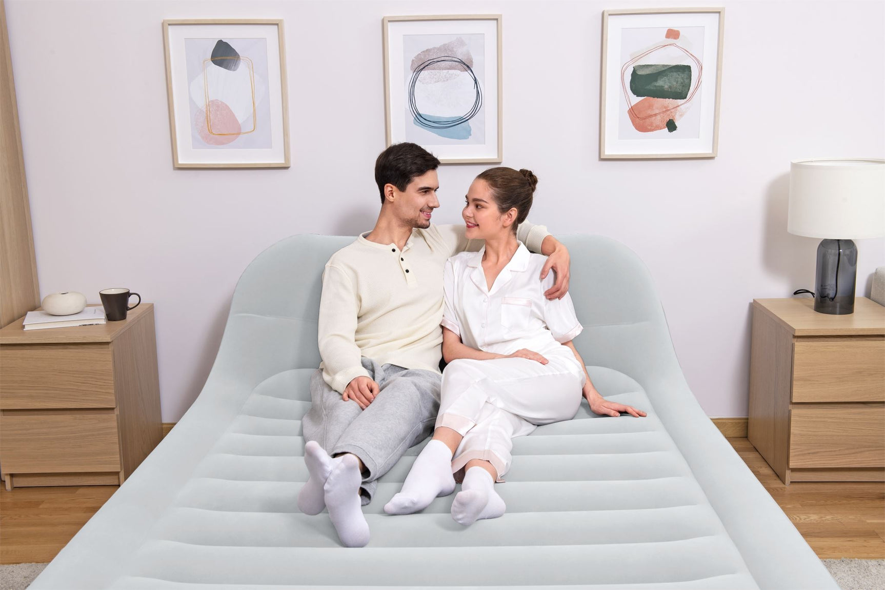 Bestway Air Mattress Queen with Headboard