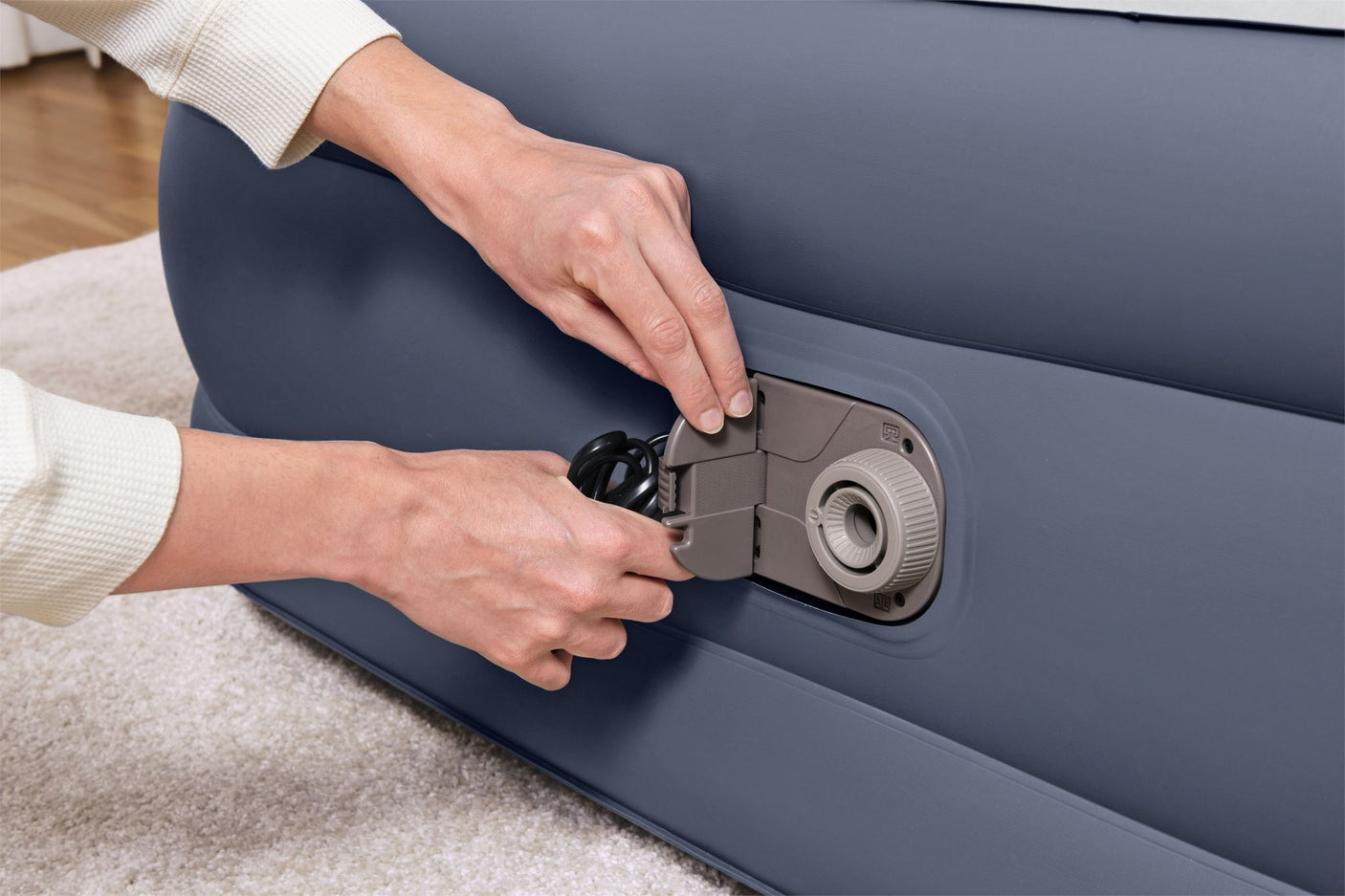 Bestway Air Mattress Queen with Headboard
