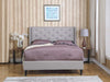 T New Lisbeth Fabric Bed Frame Queen Grey