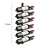 DS BS Wall Mounted Wine Bottle Rack Holder Organizer-6 Bottle