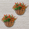 DS BS Iron Wall Hanging Half Round Planters